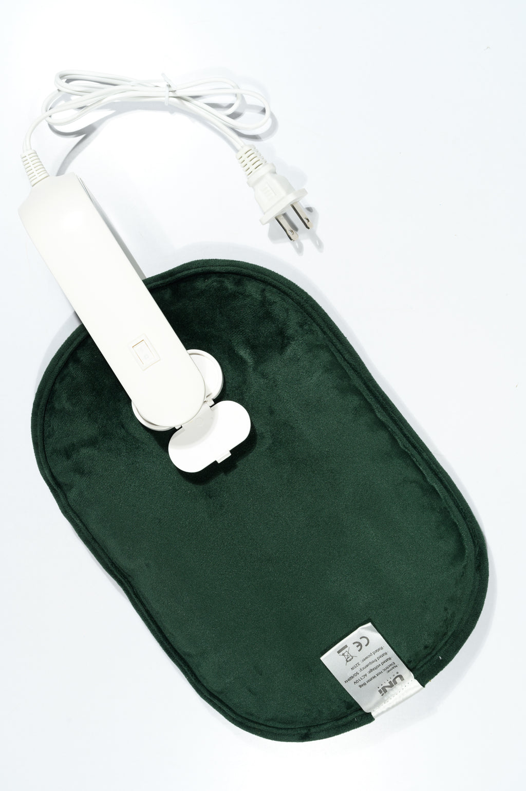 Uni Lifestyle Electric Hot Water Bottle Combo with Body Strap and Sleeve (Emerald Green)