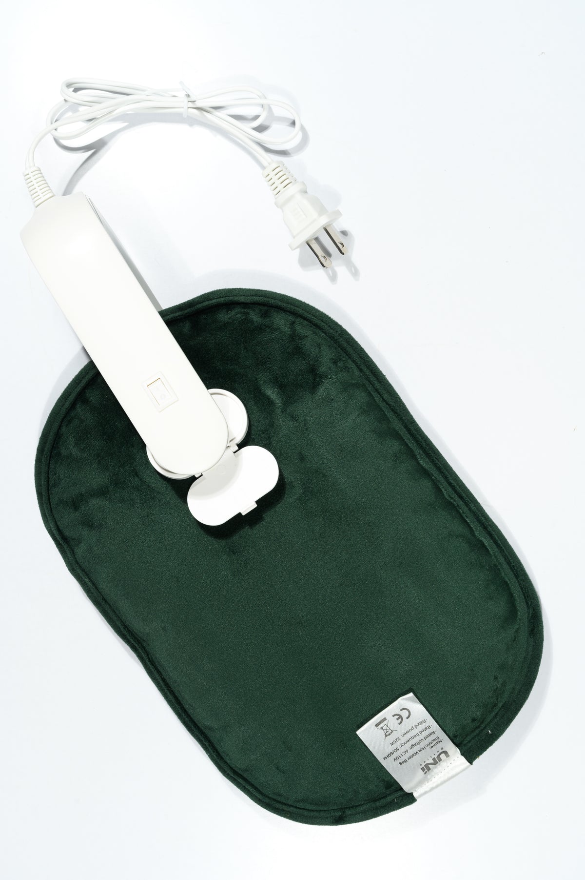 Uni Lifestyle Electric Hot Water Bottle Combo with Body Strap and Sleeve (Emerald Green)